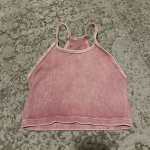 Free people light Pink Ribbed Women's Tank Top